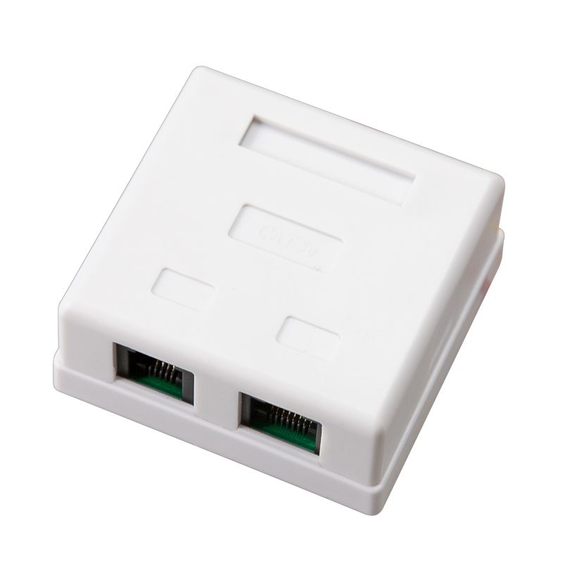 Розетка комбинированная внешняя, UTP RJ-45(8P8C) + RJ-11(6P-4C) REXANT 03-0120