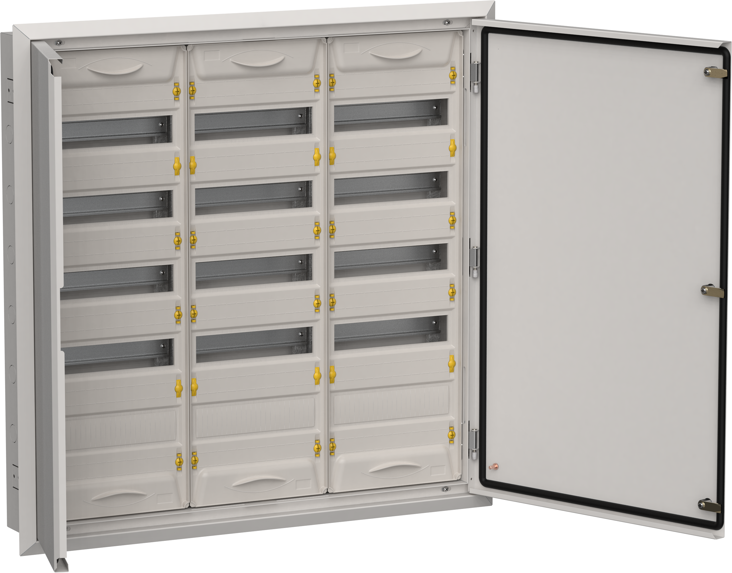 TITAN 5 Корпус металлический ЩРв-180 (3х60) 880х885х130мм IP31 серый (две двери) IEK