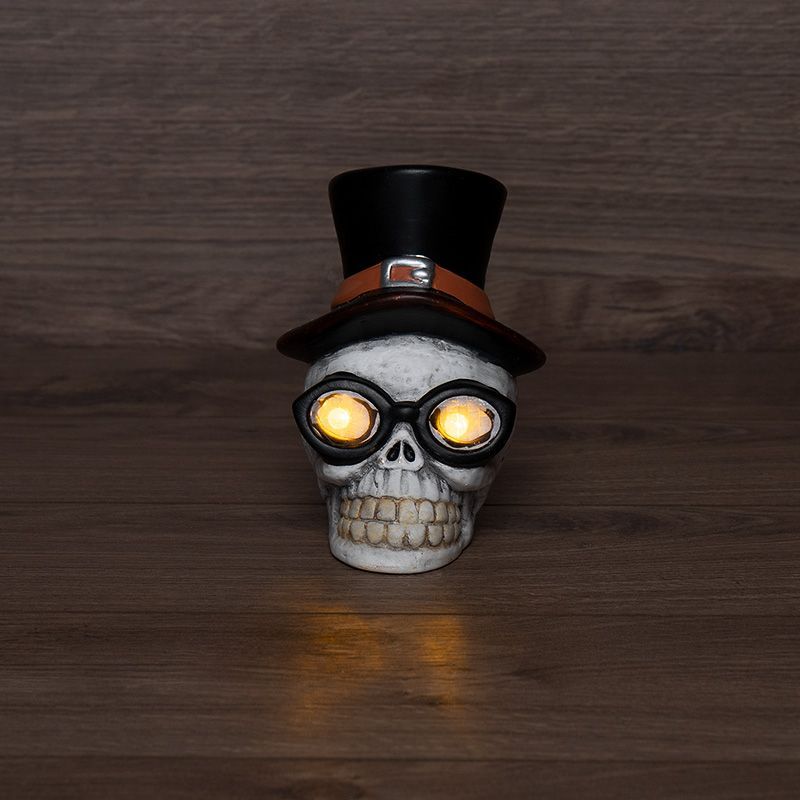 Керамическая фигурка Череп в шляпе 13,2х10,3х14,3 см 505-021