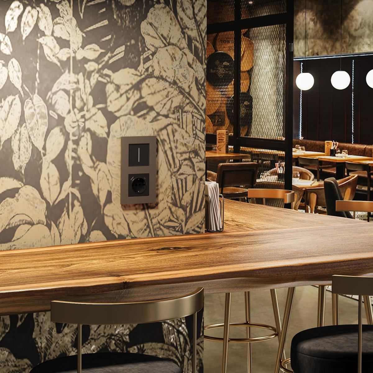 Рамка на 2 поста Slab (бронза матовый) Werkel - Фото 3