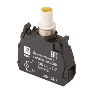 Лампа сменная c основанием XB4 желтая 24В XB4-ESL-Y