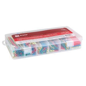 Набор ТУТ нг бокс: 5 цветов разного диаметра (4/2/ 6/3/ 8/4/ 10/5/ 12/6/ 20/10) 105шт. 100мм. EKF PROxima tut-n-5-r