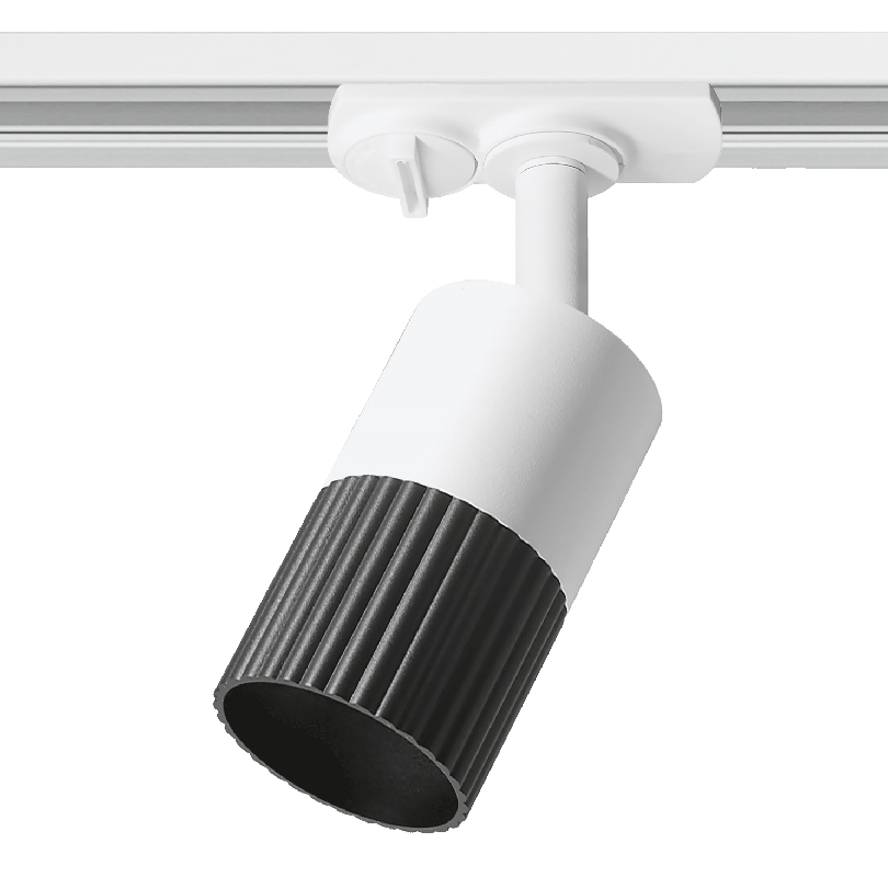 Трековый светильник WOLTA WTL-GU10/18BW DUO под лампу GU10 Белый/черный D55x160 WTL-GU10/18BW