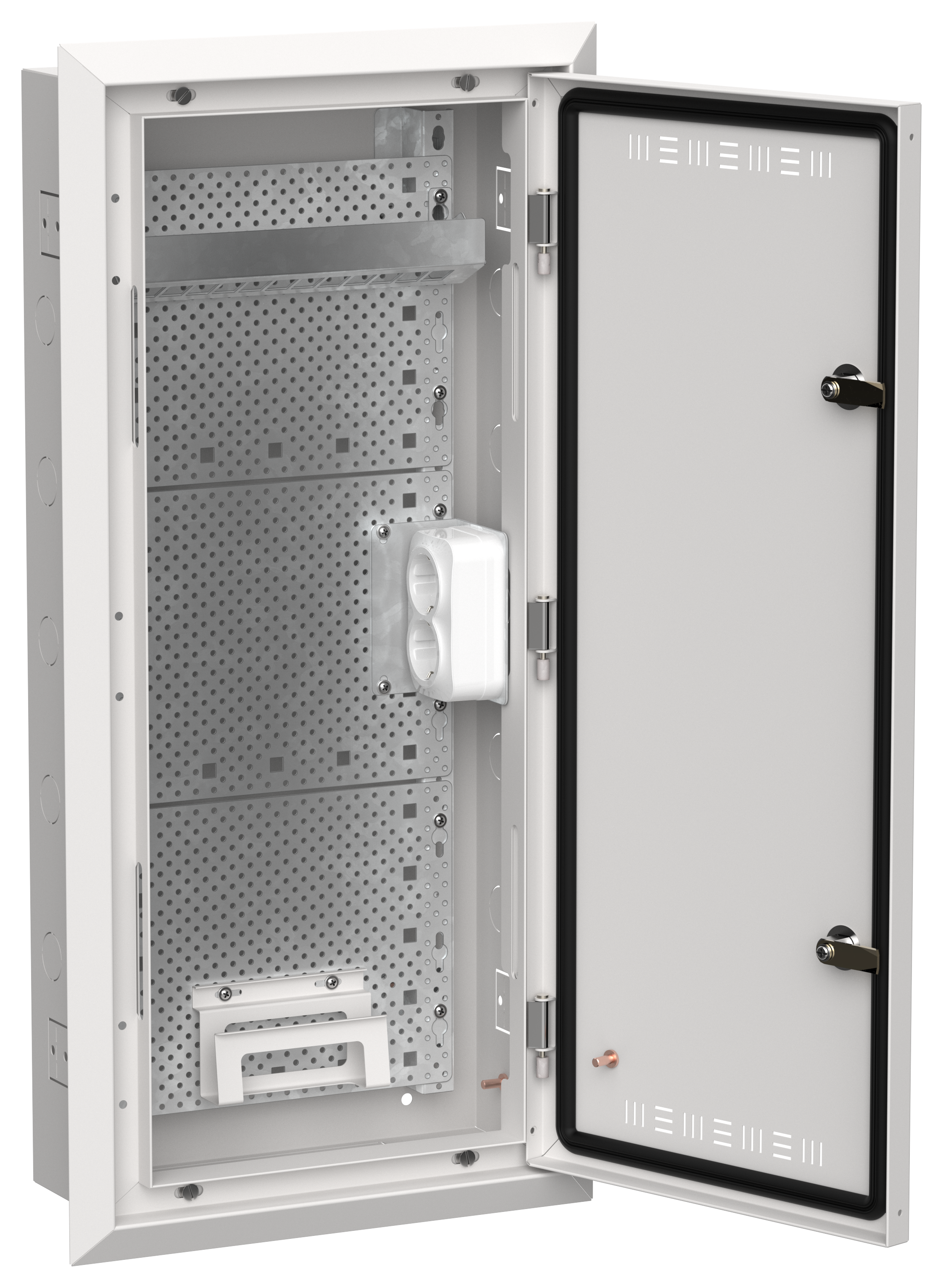 TITAN 5 Корпус мультимедиа ЩРв-48 (1х48) 755х365х130мм IP30 белый IEK TI5-51-V-048-30