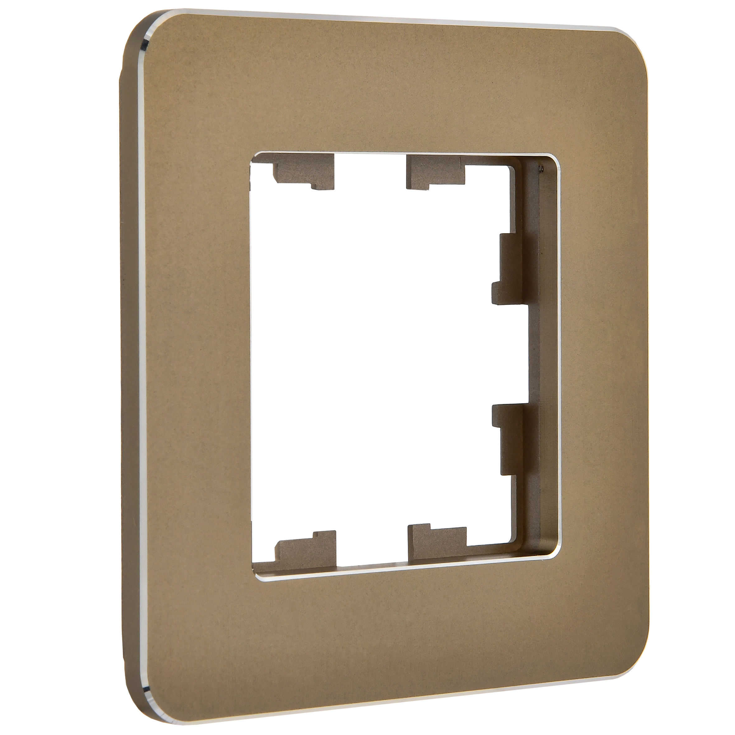 BRITE Рамка 1-местная РУ-1-1-Бр металл латунь RE IEK - Фото 4