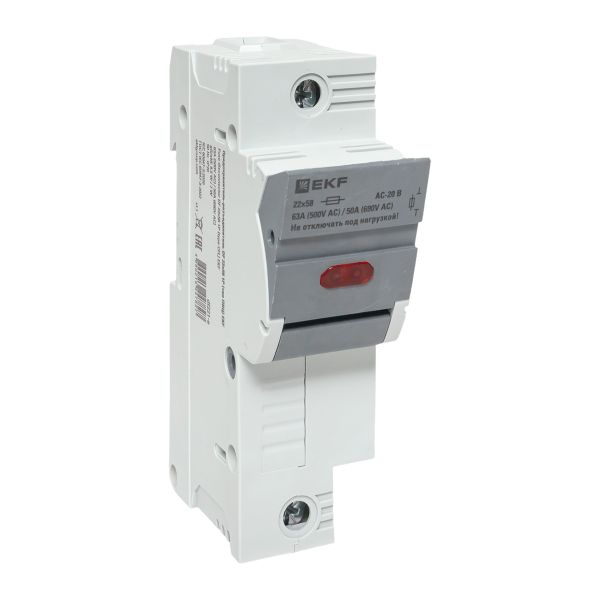 Предохранитель-разъединитель DF 22х58 1Р (тип ПВЦ) EKF df221-e