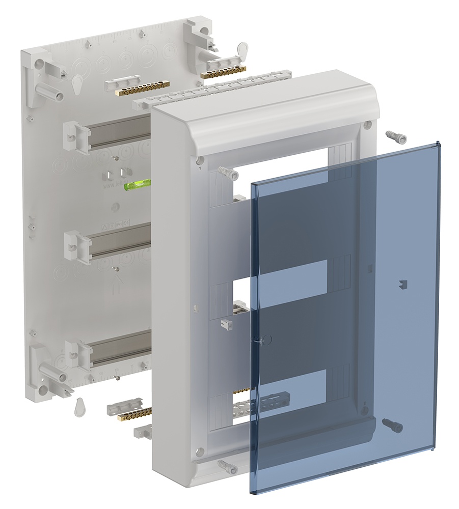 PRIME Корпус пластиковый ЩРН-П-36 модулей навесной белый IP41 IEK - Фото 2