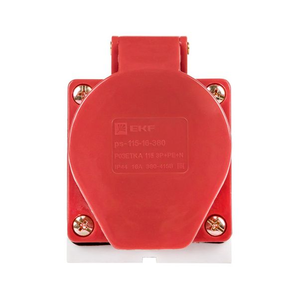 Роз. стац. наруж. 115 3Р+РЕ+N 16А 380В IP44 EKF - Фото 2