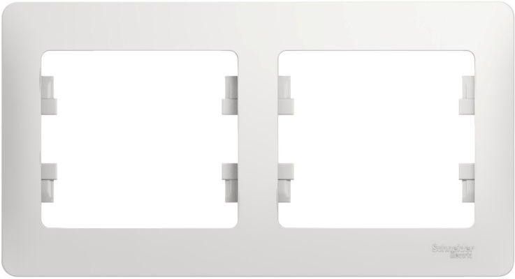 Рамка 2-м Glossa горизонт. бел. SE GSL000102