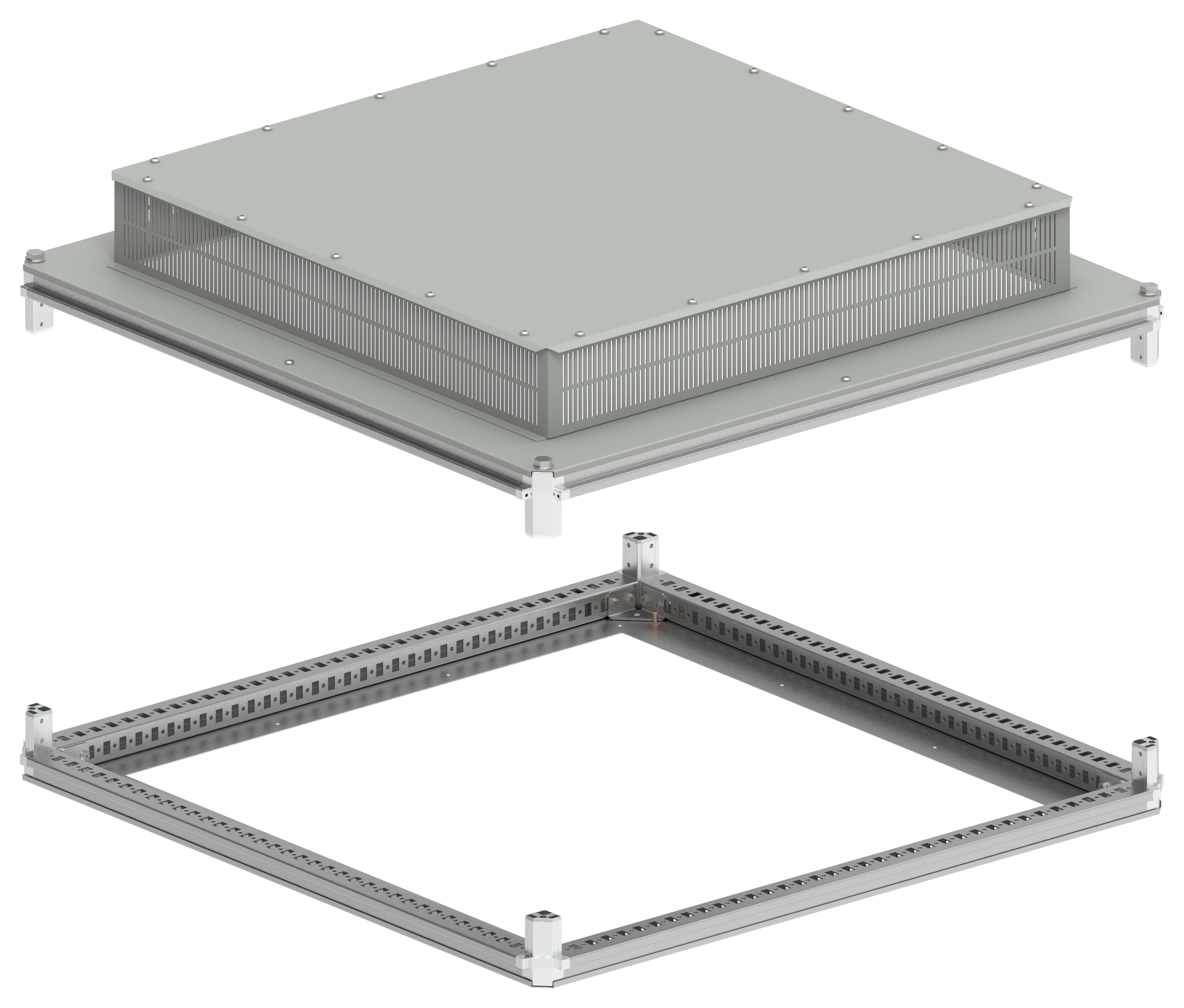 FORMAT Крыша и основание (под фланец) 1000х1000мм IP31 IEK FO-00-KOF-100-100-31