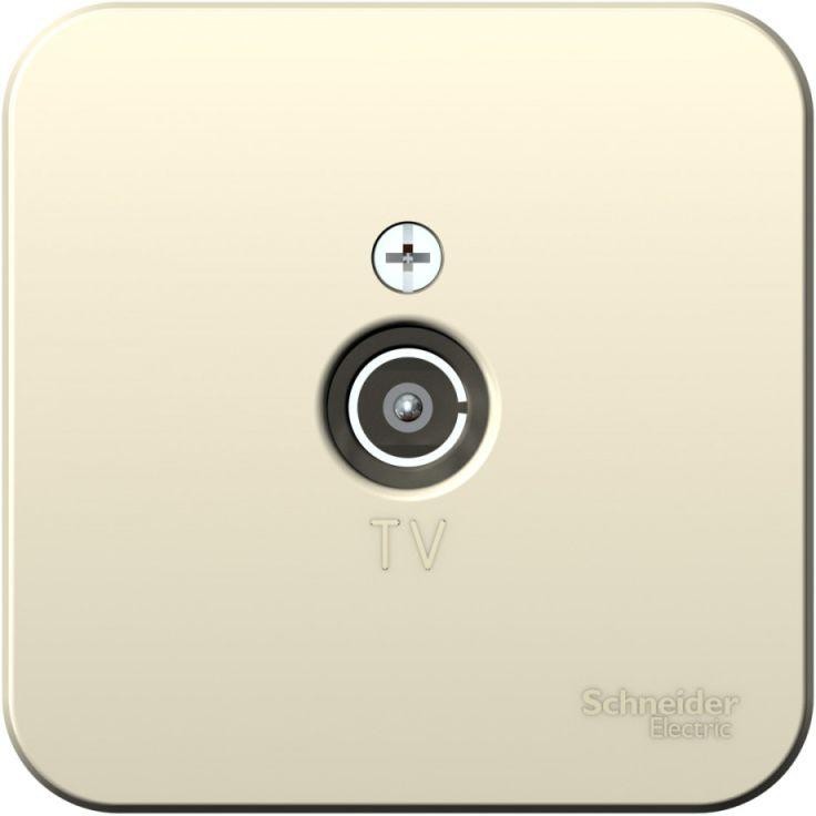 Розетка телевизионная TV ОП Blanca коннектор с изолир. пластиной молочн. SE BLNTA000012