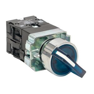 Переключатель BD33 3P c синей подсветкой 230В NO EKF xb2-bk33-b-230