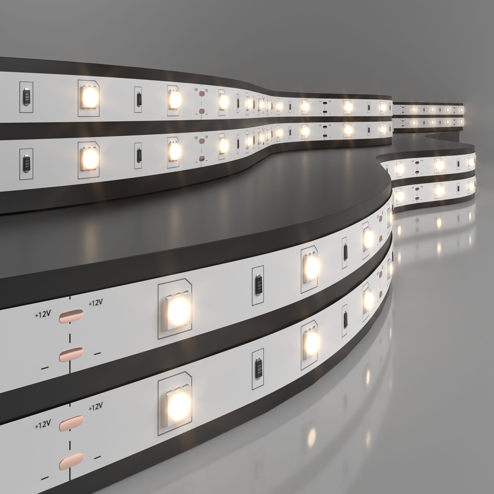 Лента светодиодная 12V 7,2W 30Led 5050 IP20 теплый белый, 5м Elektrostandard