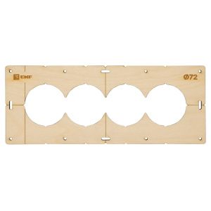 Шаблон для подрозетников c 4 отв. диам. 72 мм EKF Expert sh-d72-4