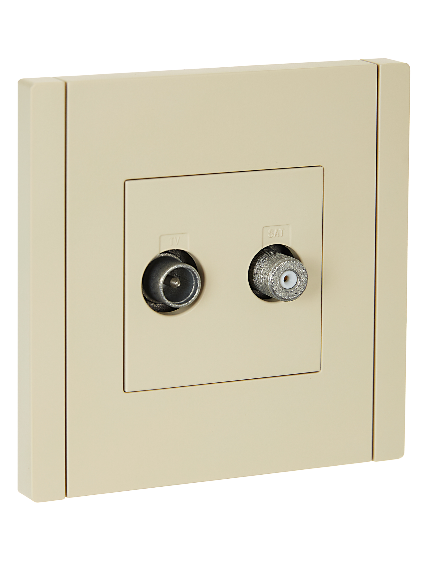 FORTE&PIANO Розетка двойная TV+SAT FP438 ваниль IEK FP-AF20-O-K10