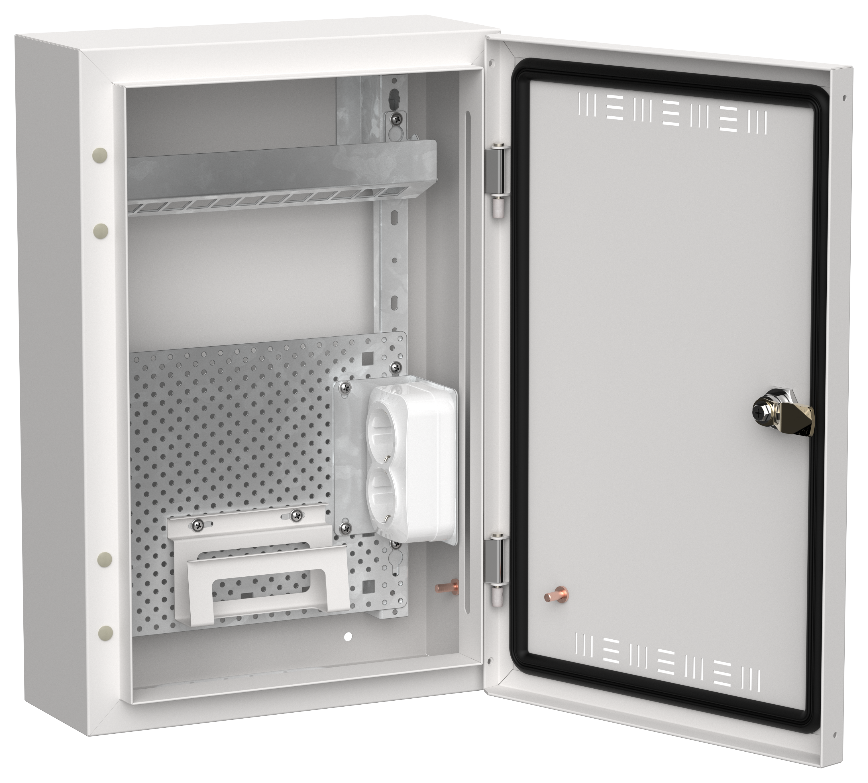 TITAN 5 Корпус мультимедиа ЩРн-24 (1х24) 460х310х140мм IP30 белый IEK TI5-51-N-024-30