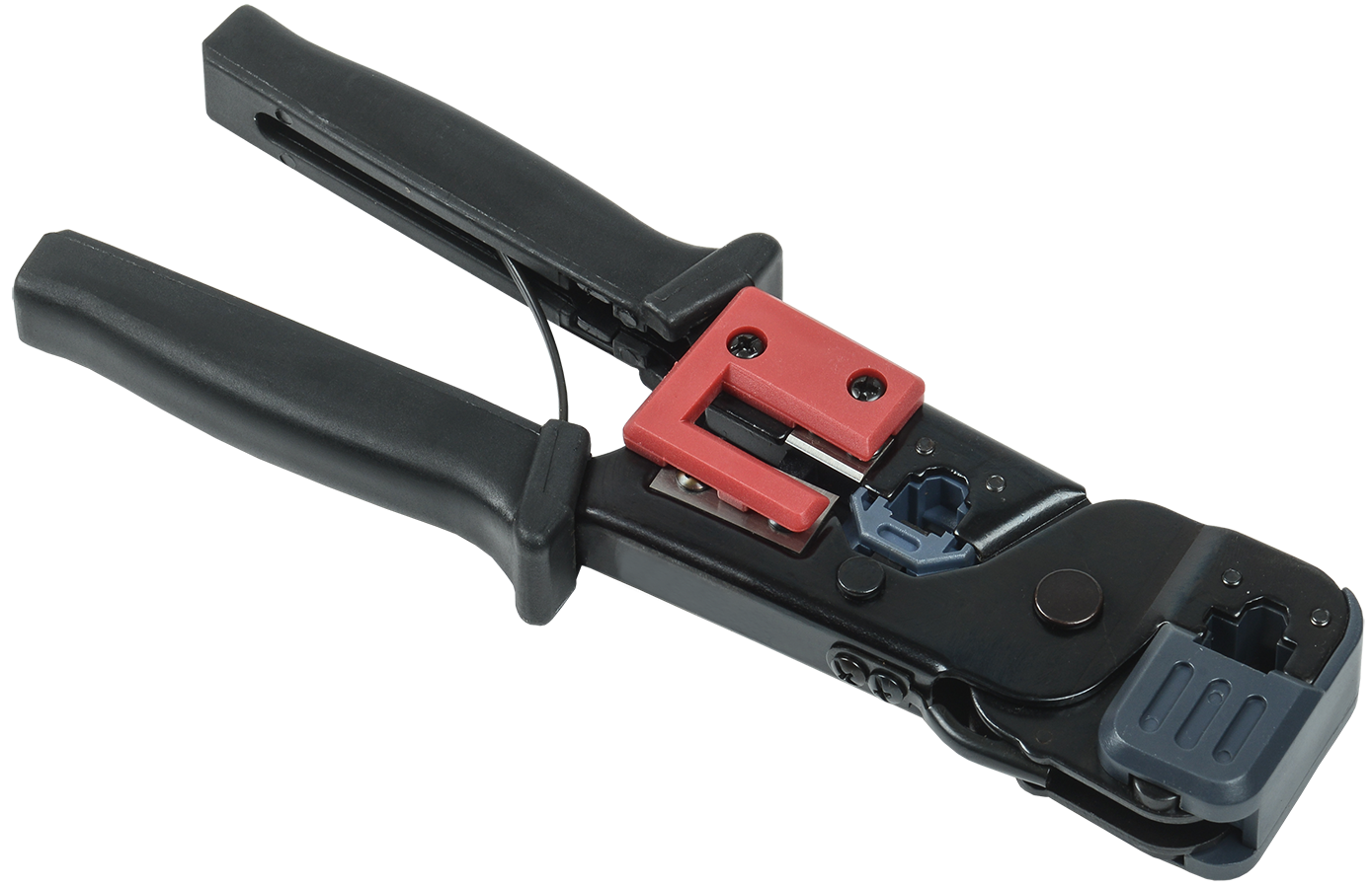 ITK Инструмент обжимной для RJ-45/12/11 без храпового механизма чёрно-красный TM1-B10V