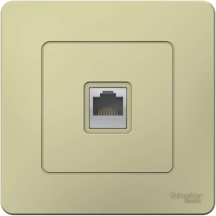 Розетка компьютерная 1-м СП Blanca RJ45 кат.5E беж. SE BLNIS045007 - Фото 3