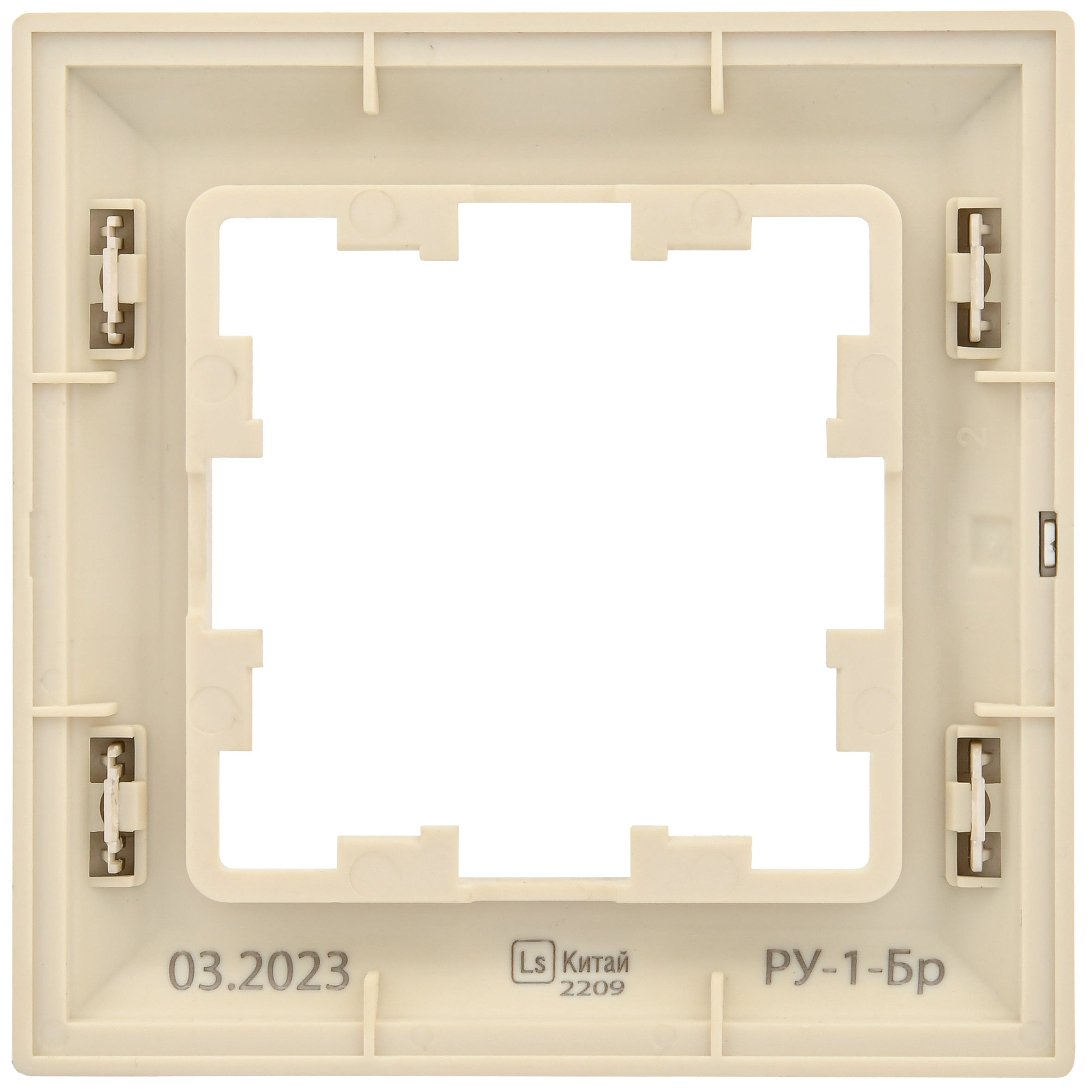 BRITE Рамка 1-местная РУ-1-Бр бежевый/шампань IEK - Фото 5