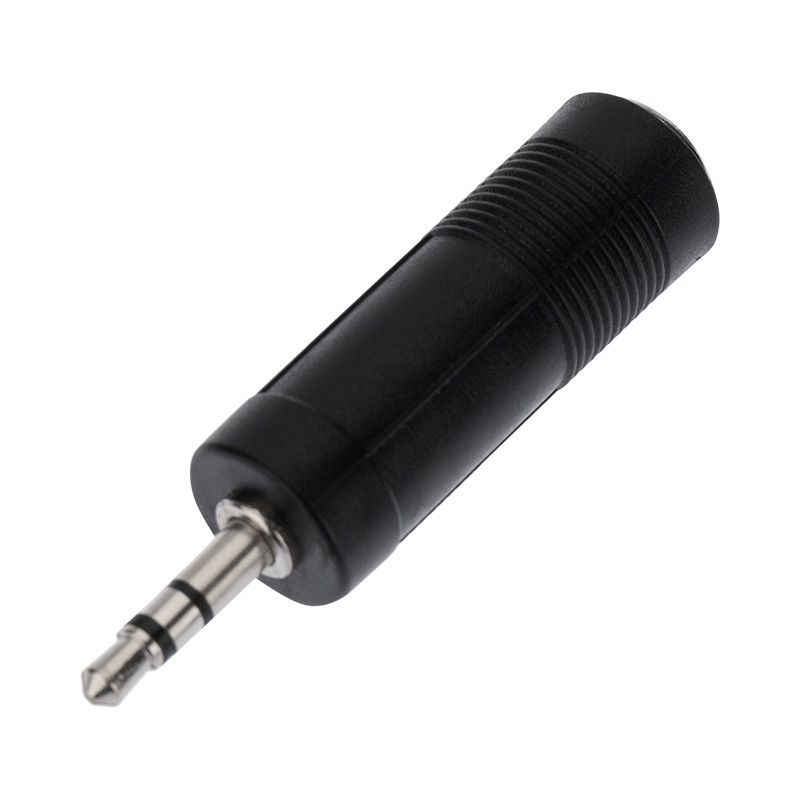 Переходник 3,5мм стерео штекер - 6,3мм стерео гнездо, пластик REXANT 14-0212