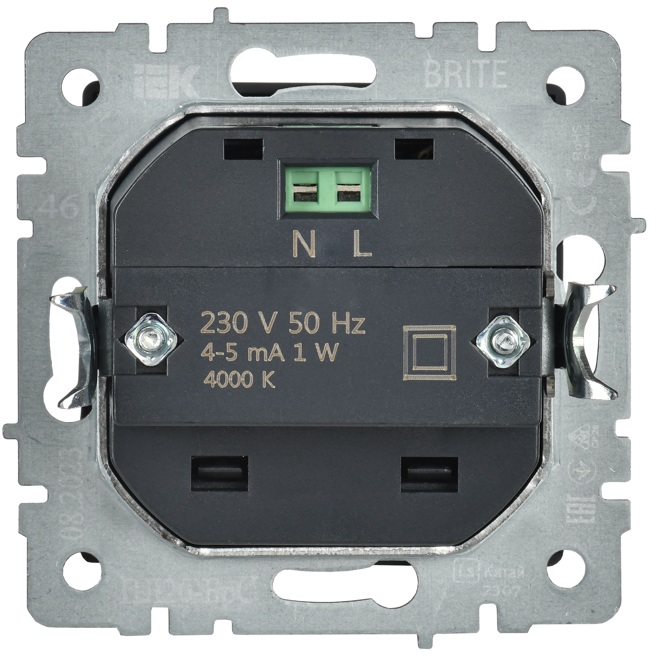 BRITE Подсветка светодиодная встраиваемая ПЛ20-БрС сталь IEK - Фото 8