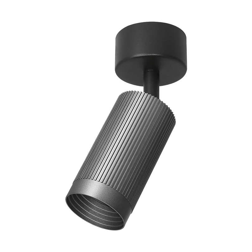 Накладной светильник WOLTA WSL-GU10/19G-1 LUXOR под лампу GU10 Графит D55x180 WSL-GU10/19G-1