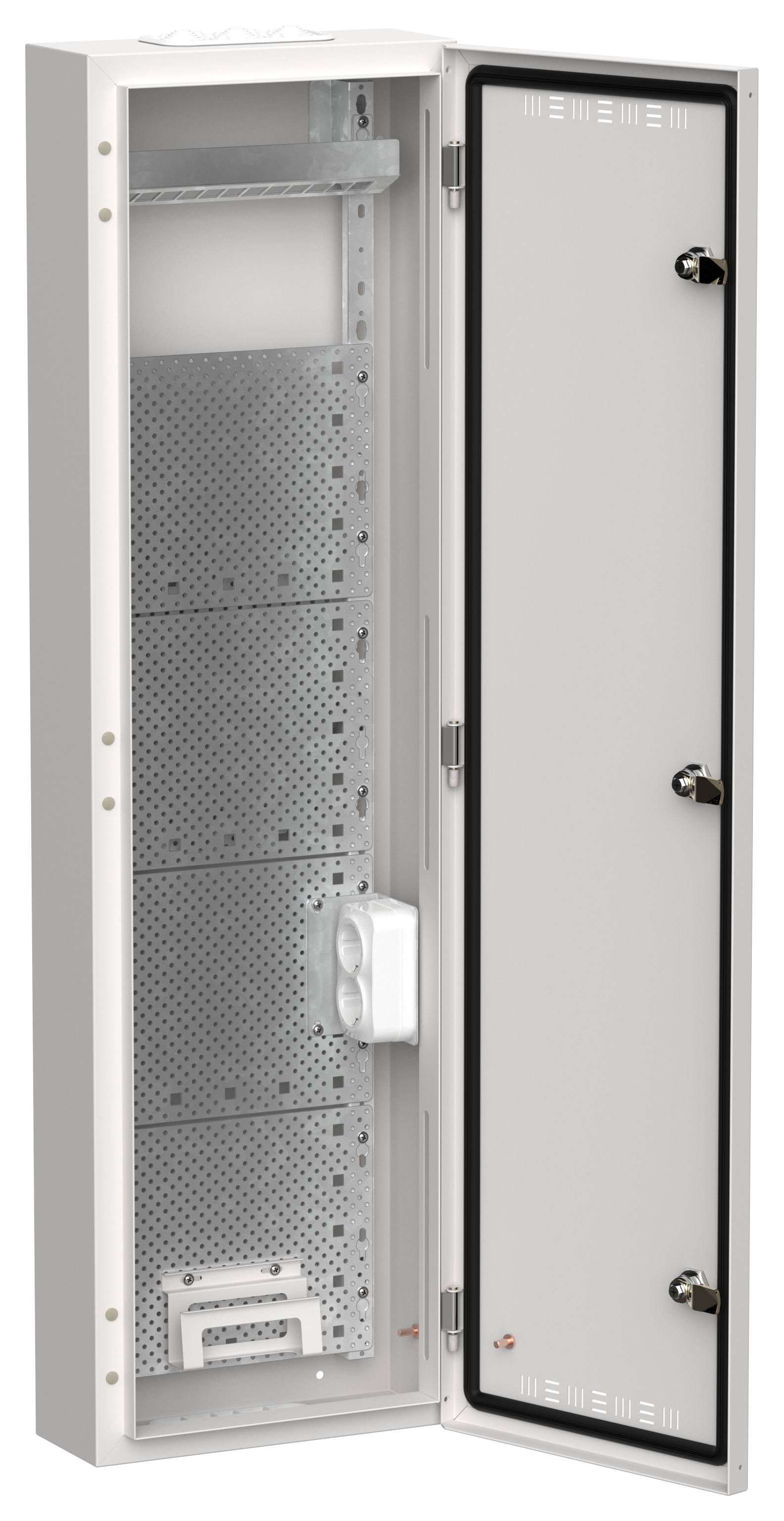 TITAN 5 Корпус мультимедиа ЩРн-84 (1х84) 1085х310х140мм IP30 белый IEK