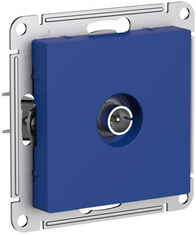 Розетка телевизионная TV AtlasDesign коннектор механизм аквамарин SE ATN001193