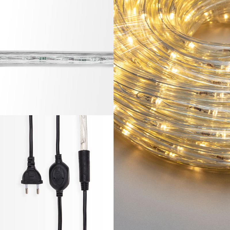 Дюралайт LED фиксинг (2W), 24 LED/м, теплый белый, 10 м - Фото 3