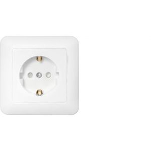 Розетка штепсельная для скрытой установки с заземляющим контактом со шторками РС16-483 3786BY