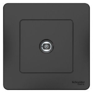 Розетка телевизионная TV 1-м СП Blanca коннектор антрацит SE BLNTS000016 1210390