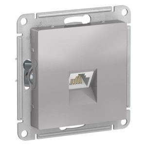 Розетка компьютерная AtlasDesign RJ45 кат.6A механизм алюм. SE ATN000386 1324400