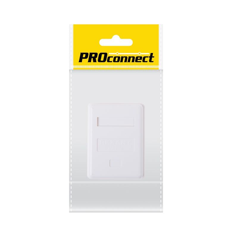 Розетка компьютерная внешняя, 1-порт RJ-45 (8P8C), UTP, CAT 5e, пакет, 1 шт. PROconnect 03-0121-9