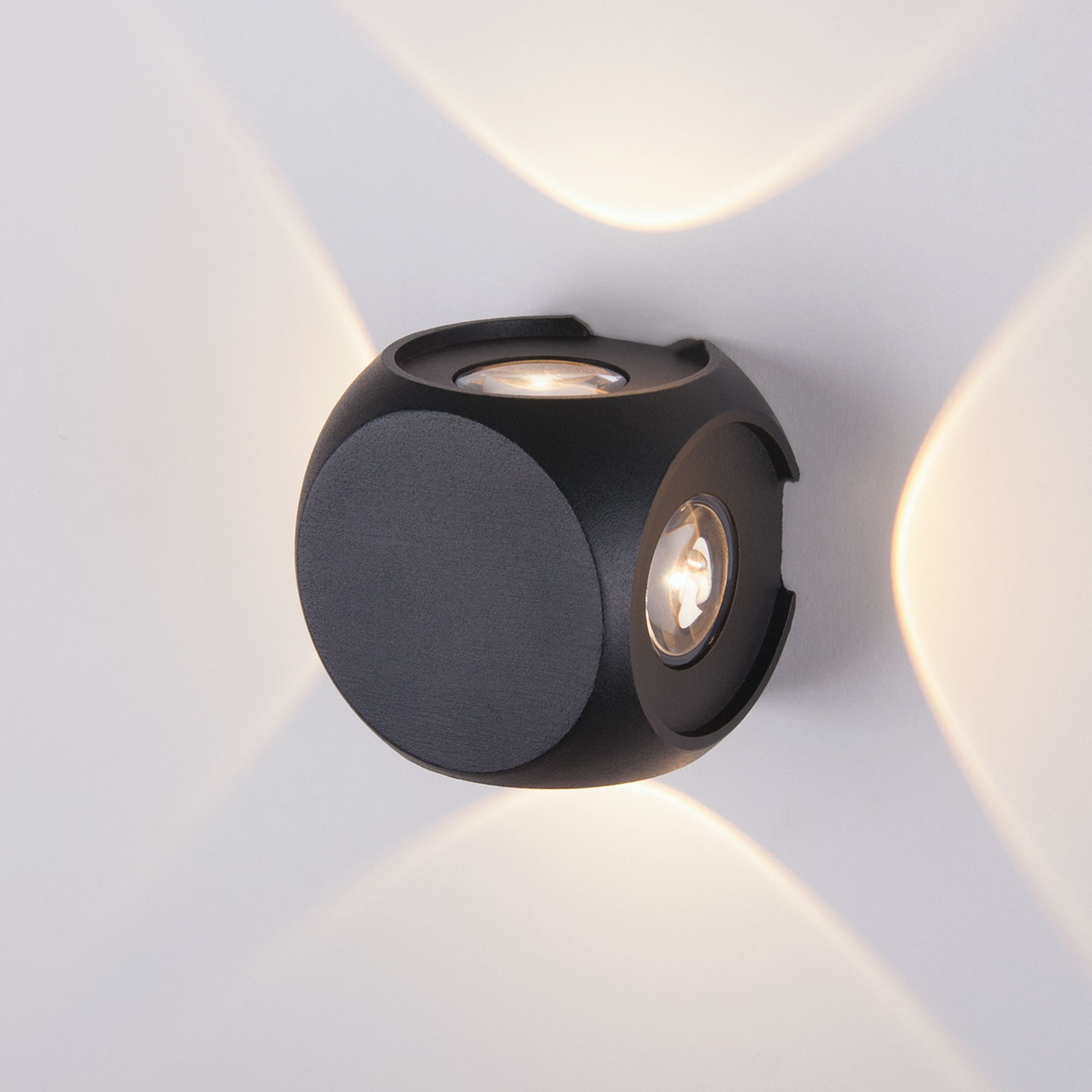 Светильник светодиодный уличный настенный CUBE черный 1504 TECHNO LED черный Elektrostandard