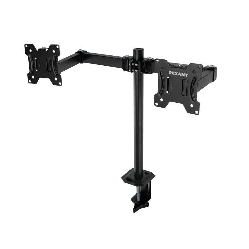 Кронштейн для двух мониторов 13"-32", одно колено настольный, серия офис REXANT 38-0356