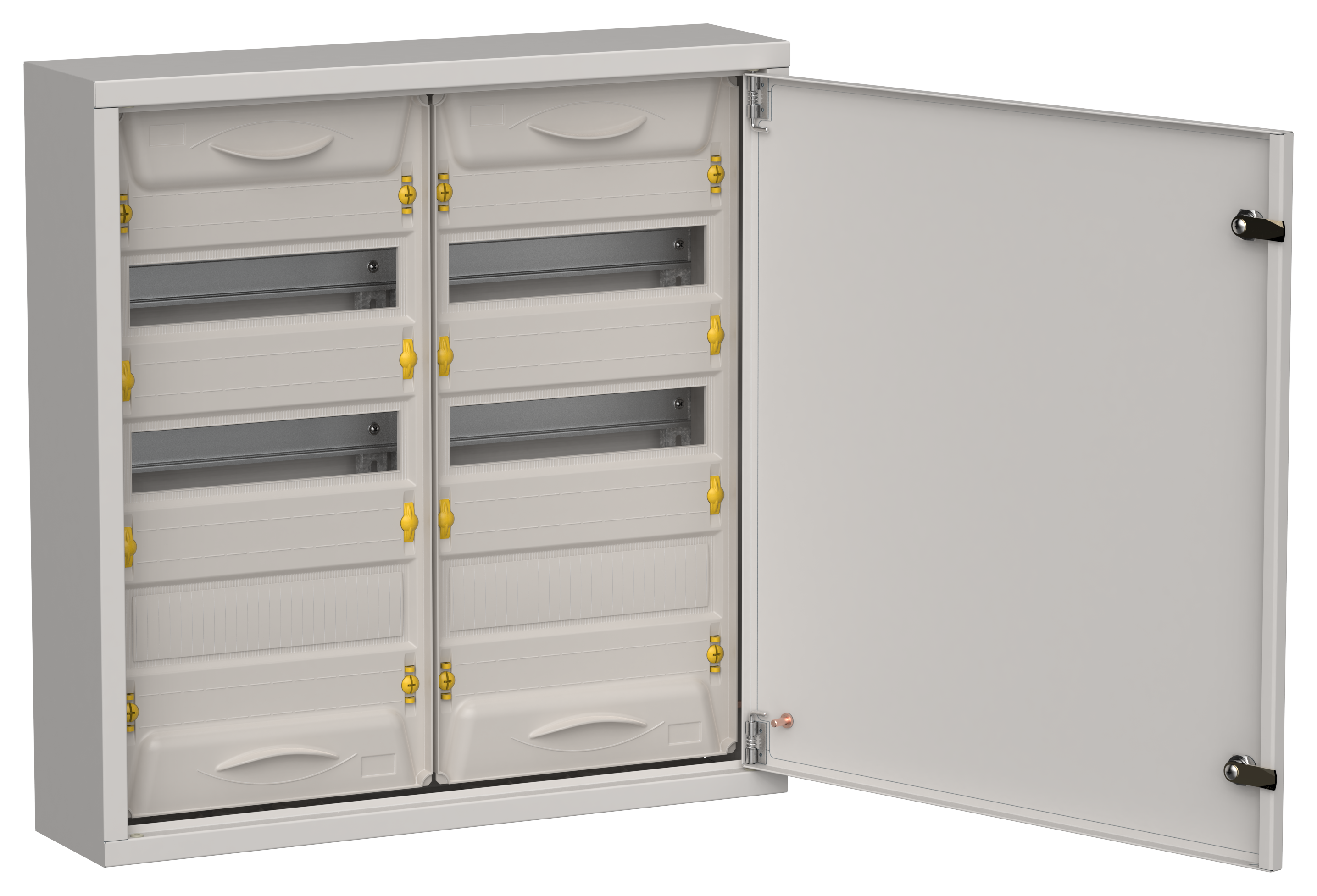 TITAN 5 Корпус металлический ЩРн-72 (2х36) 585х570х140мм IP31 серый (одна дверь) IEK TI5-50-N-2X036-31-7035