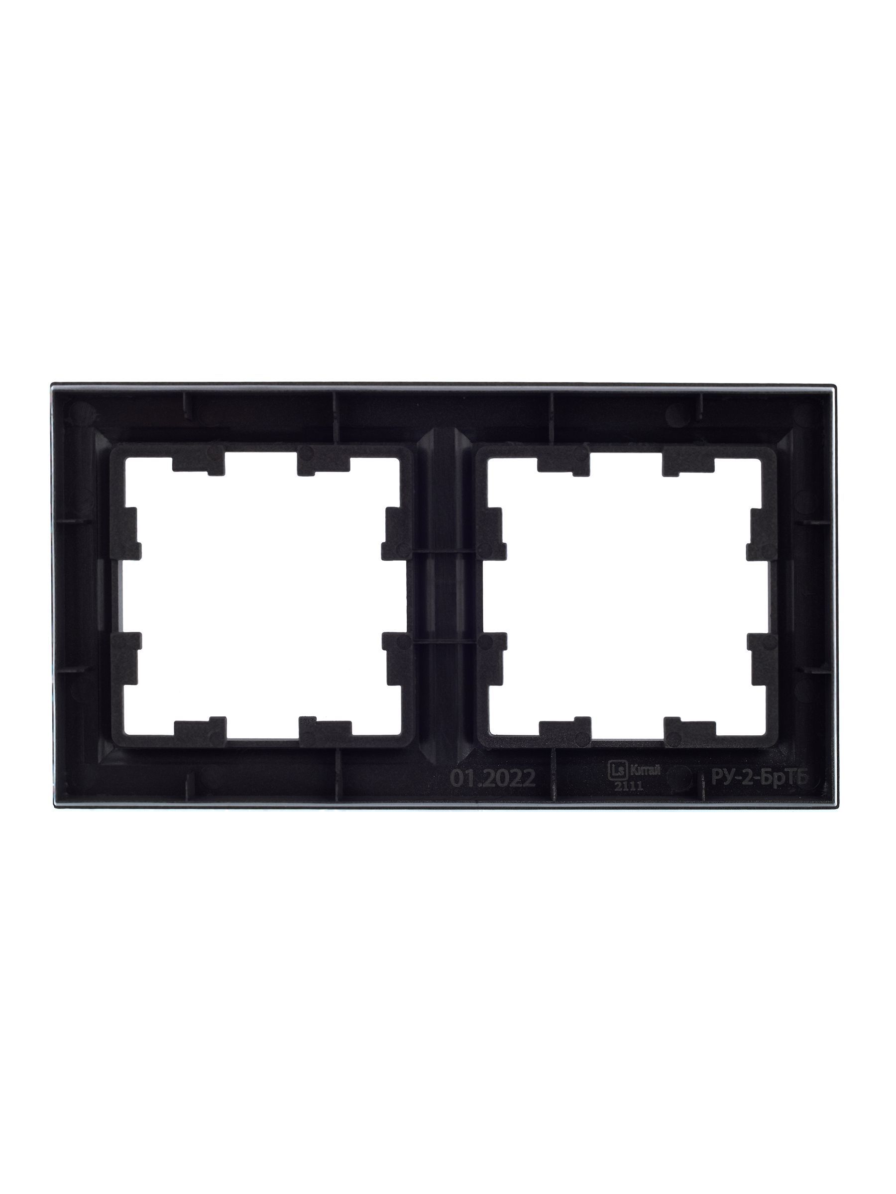 BRITE Рамка 2-местная РУ-2-БрТБ темная бронза IEK - Фото 3