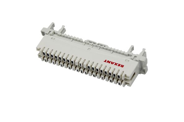 Плинт на 10 пар размыкаемый, маркировка 0-9, универсальный (монтаж на рейку+ хомут) REXANT 04-0121