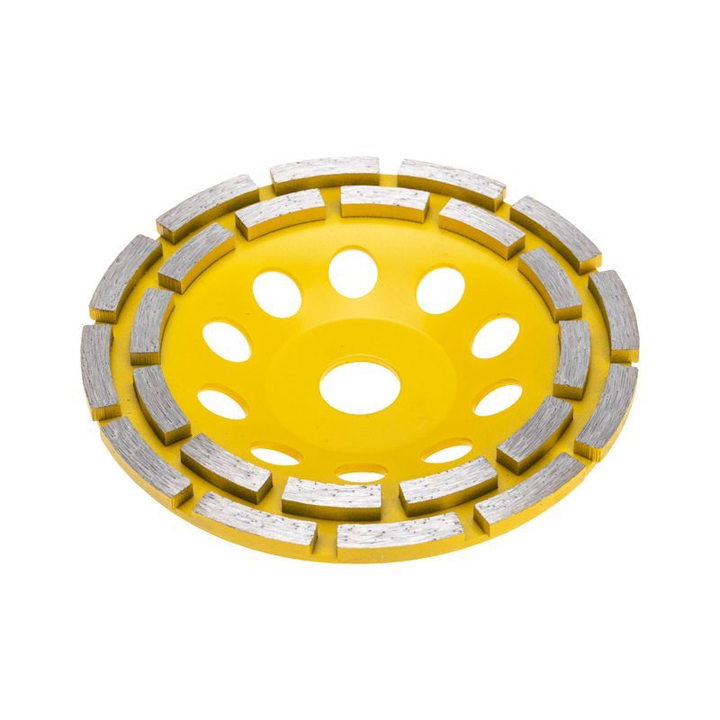 Чашка алмазная шлифовальная, двухрядная, 150х22,2мм KRANZ KR-90-0252