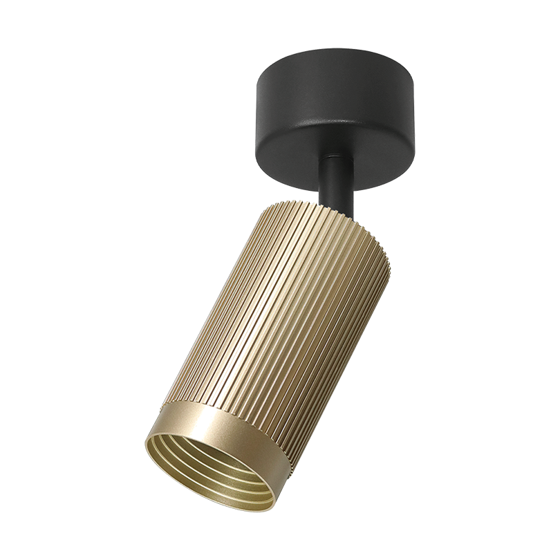 Накладной светильник WOLTA WSL-GU10/19SG-1 LUXOR под лампу GU10 Песочное золото D55x180 WSL-GU10/19SG-1