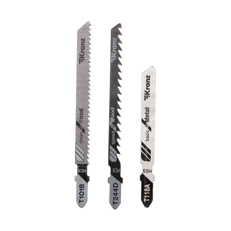 Набор полотен для электролобзика № 2 T101B/T118A/T244D (3 шт./уп.) Kranz KR-92-0320