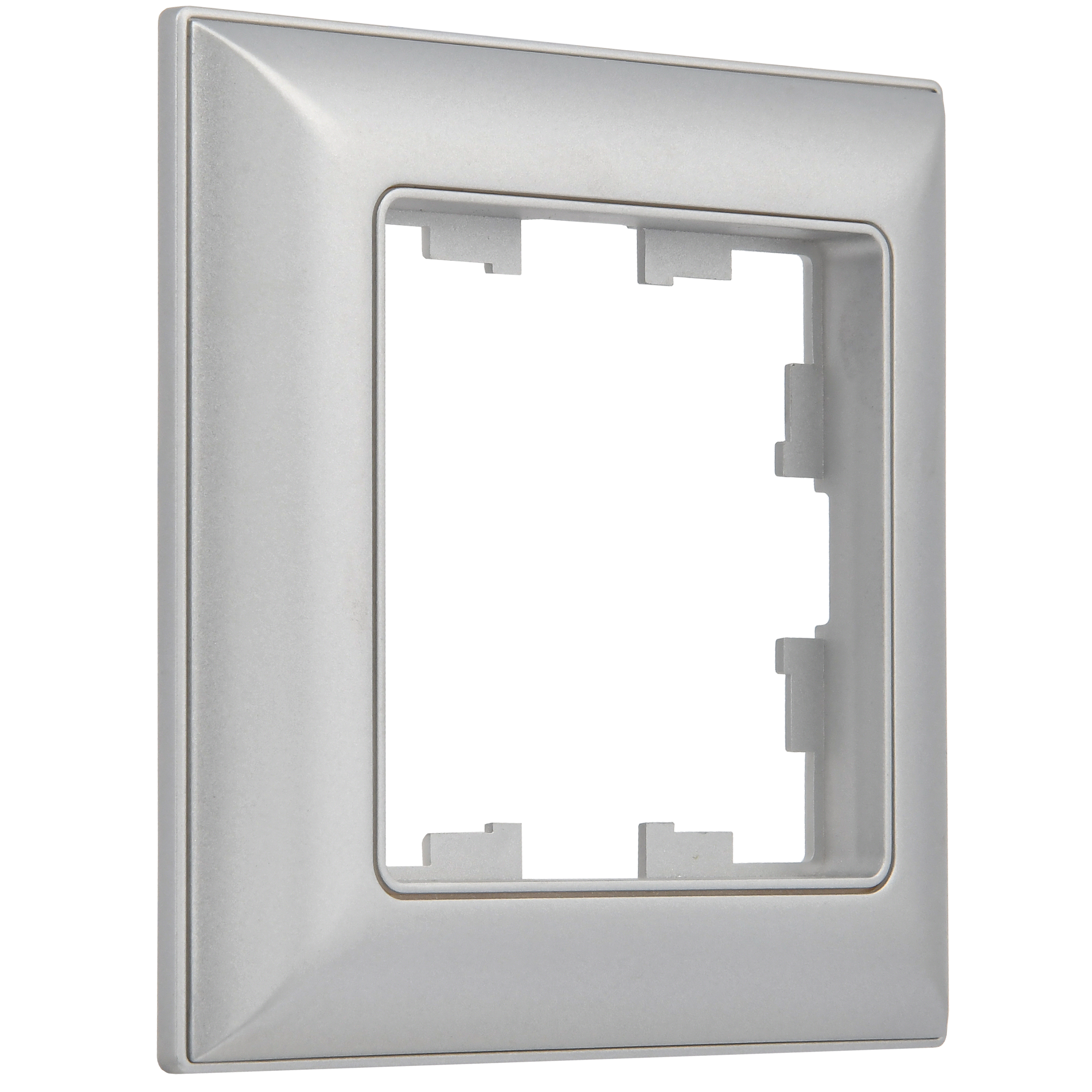 BRITE Рамка 1-местная РУ-1-Бр алюминий/алюминий IEK - Фото 3