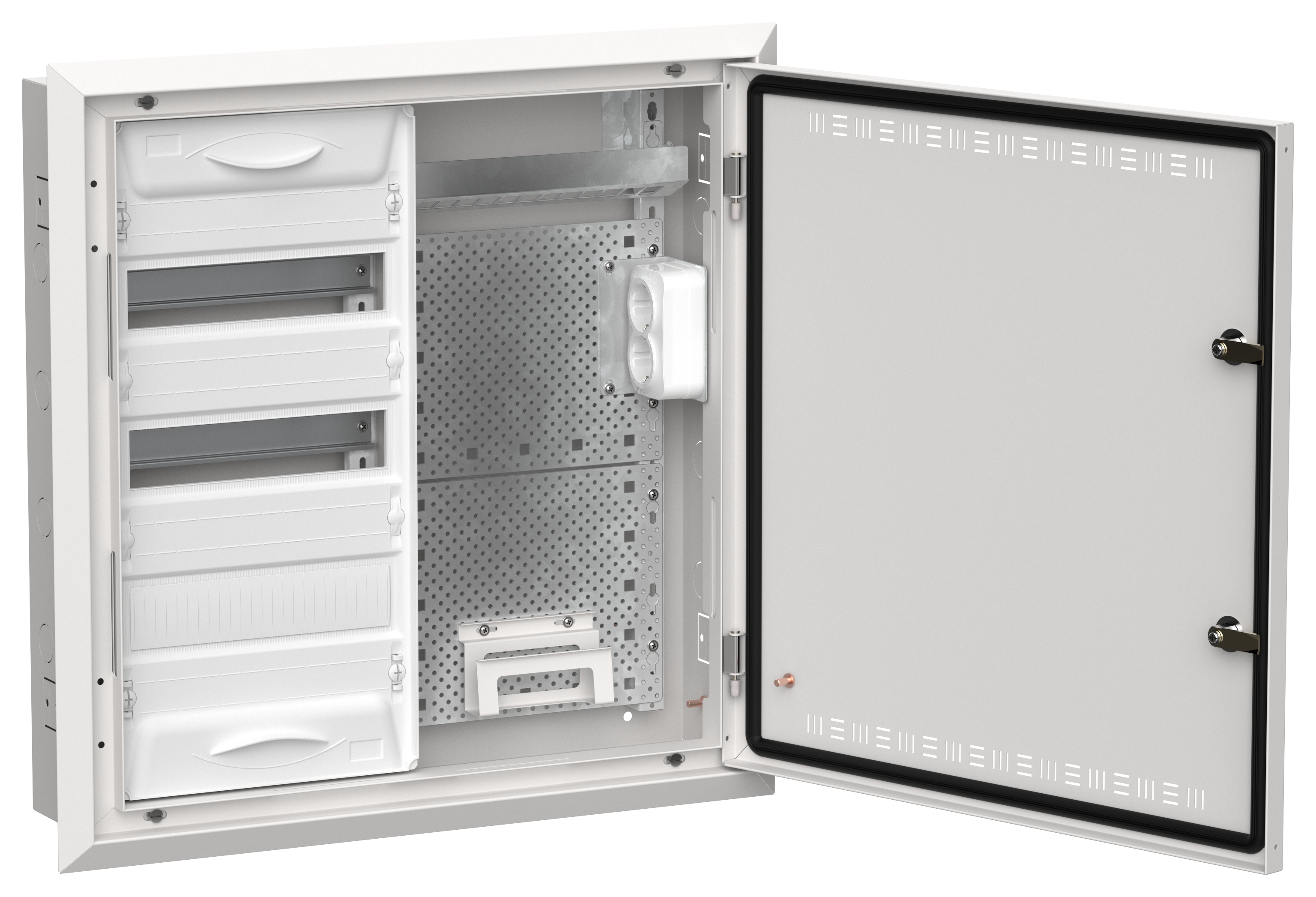 TITAN 5 Корпус комбинированный ЩРв-36 (2х36) 630х625х130мм IP30 белый IEK TI5-51-V-2X036-30