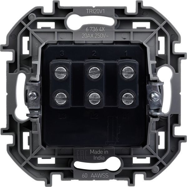 Inspiria - Выключатель трехклавишный (сл.кость) - Фото 2