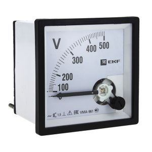 VMA-961 аналоговый на панель (96х96) квадратный вырез 300В прямое подкл. EKF PROxima vma-961-300