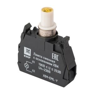Лампа сменная c основанием XB4 желтая 230В XB4-EML-Y