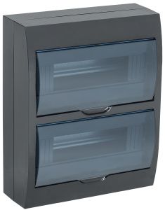 KREPTA 3 Корпус пластиковый ЩРН-П-24 IP41 черный IEK MKP12-N-24-41-K02