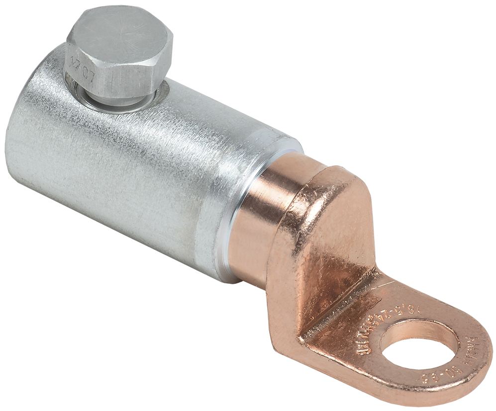 Медно-алюминиевый механический наконечник со срывными болтами АММН 50-95 до 1кВ IEK UZA-28-S50-S95-21