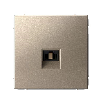 Розетка компьютерная ArtGallery RJ45 кат.6A механизм шампань SE GAL000586