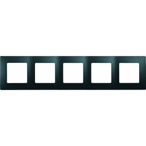 ETIKA Рамка 5-местная антрацит 672585